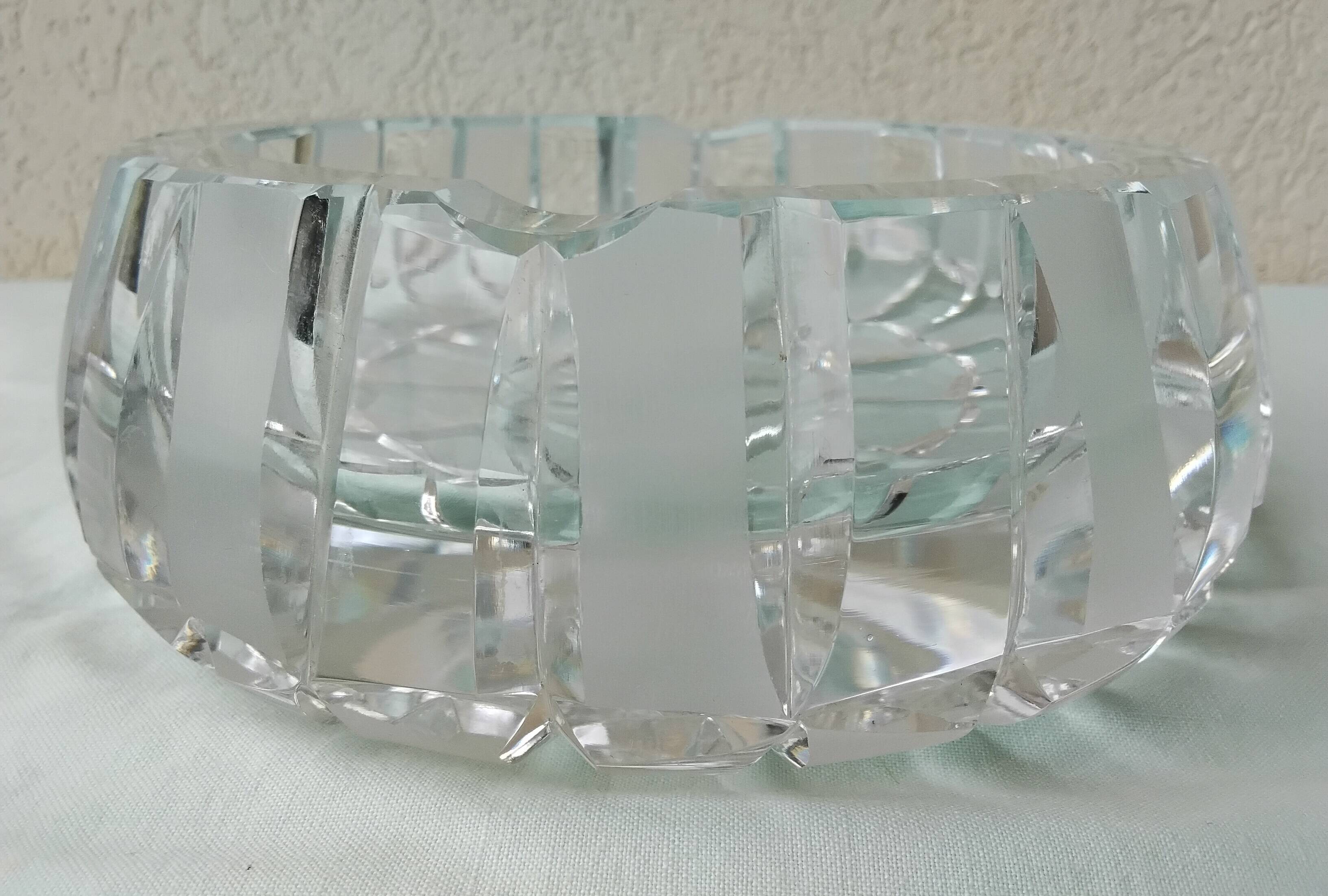 Cendrier en cristal