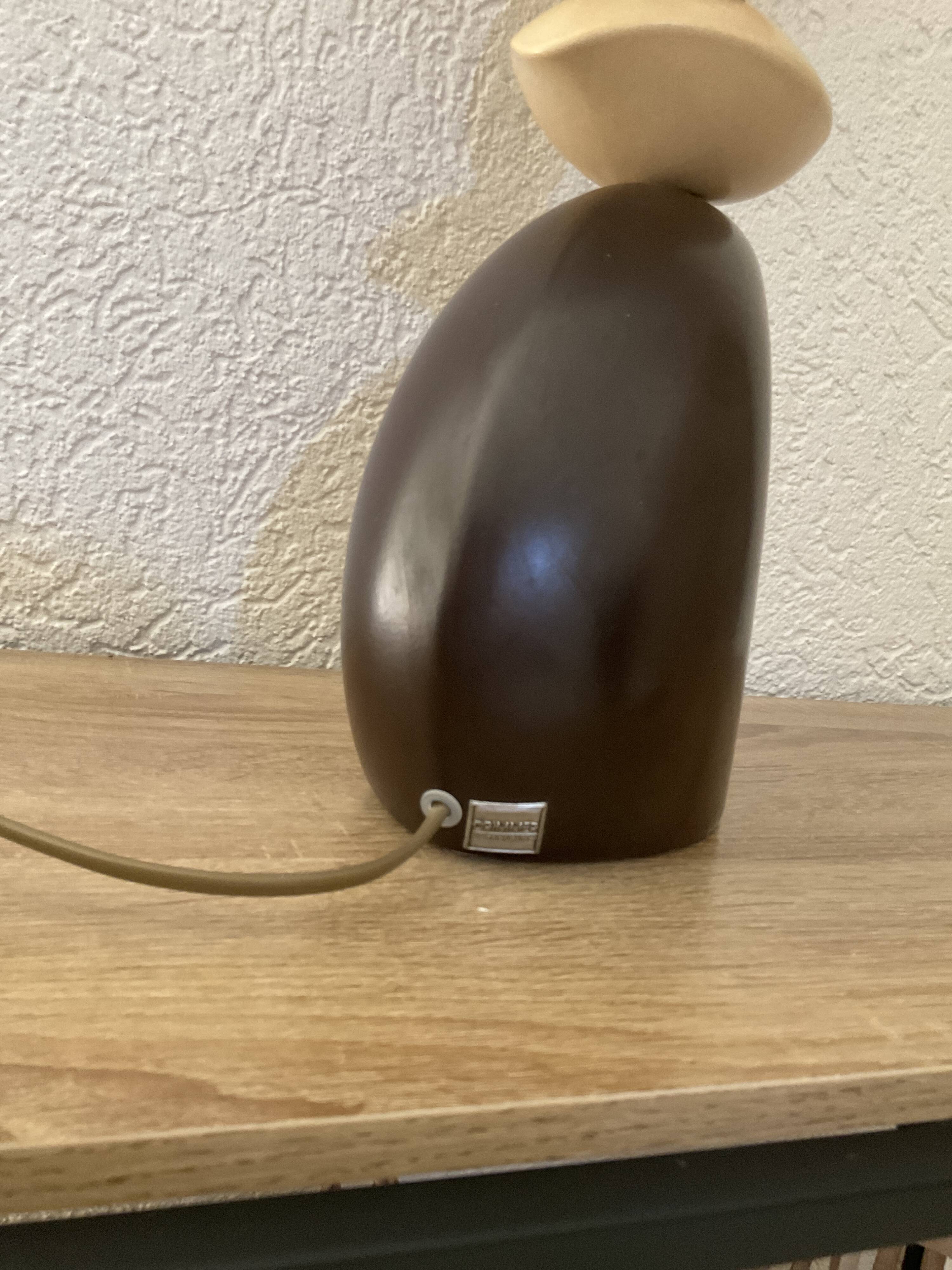 Stylised boat lamp on the wave - Louis Drimmer - 1970s