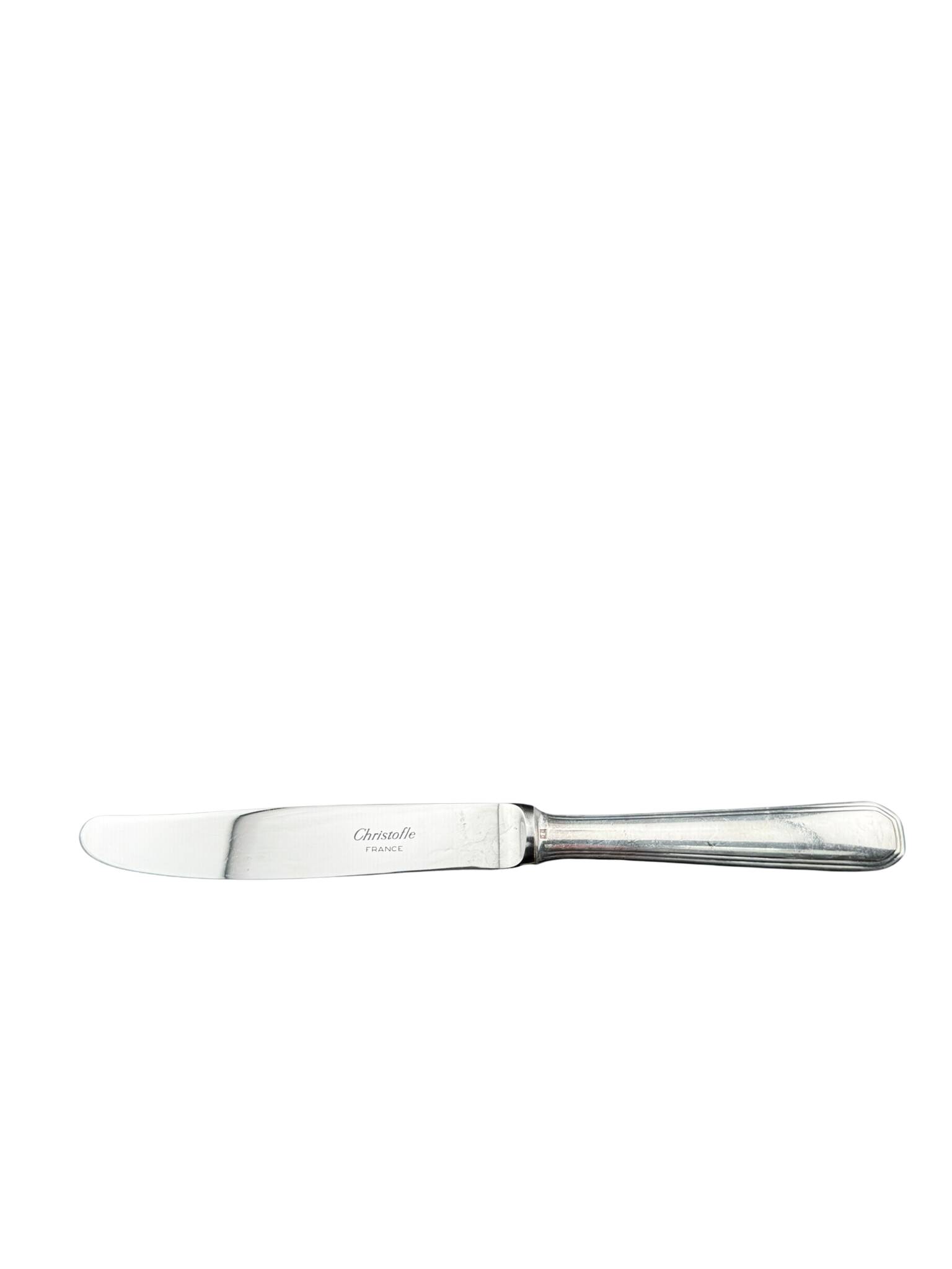 Set of 6 Christofle Cheese Knives - America Model by Luc Lanel