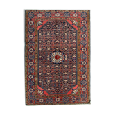Traditional persian rug antique blue red handwoven wool carpet area rug- 145x202cm