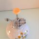 Ball vaporizer in light gray / vintage 70s ceramic