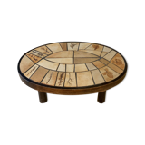 Oval coffee table Raymonde Leduc, 60s
