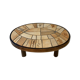 Oval coffee table Raymonde Leduc, 60s