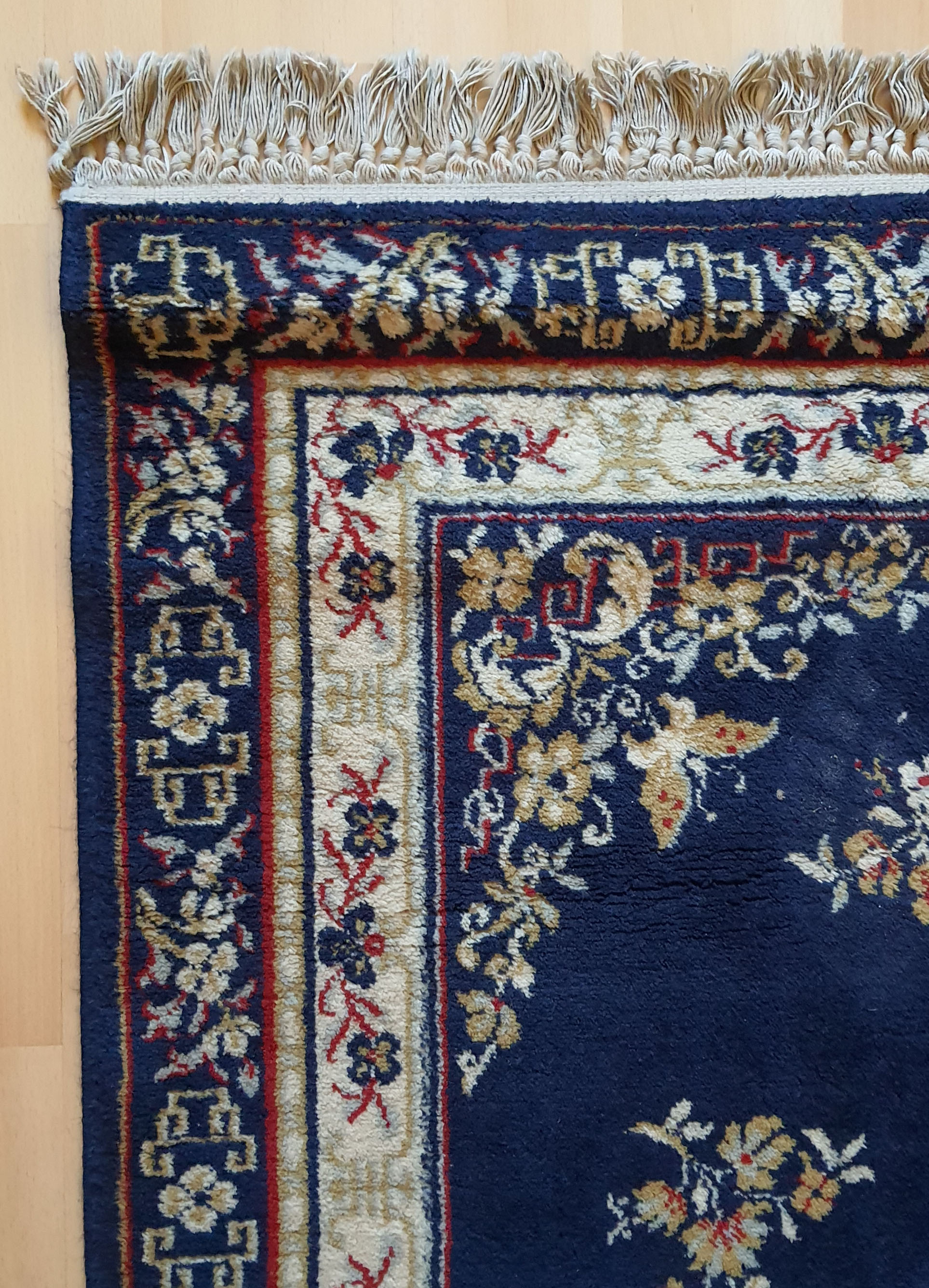 Oriental Persian carpet midnight blue 170x120cm