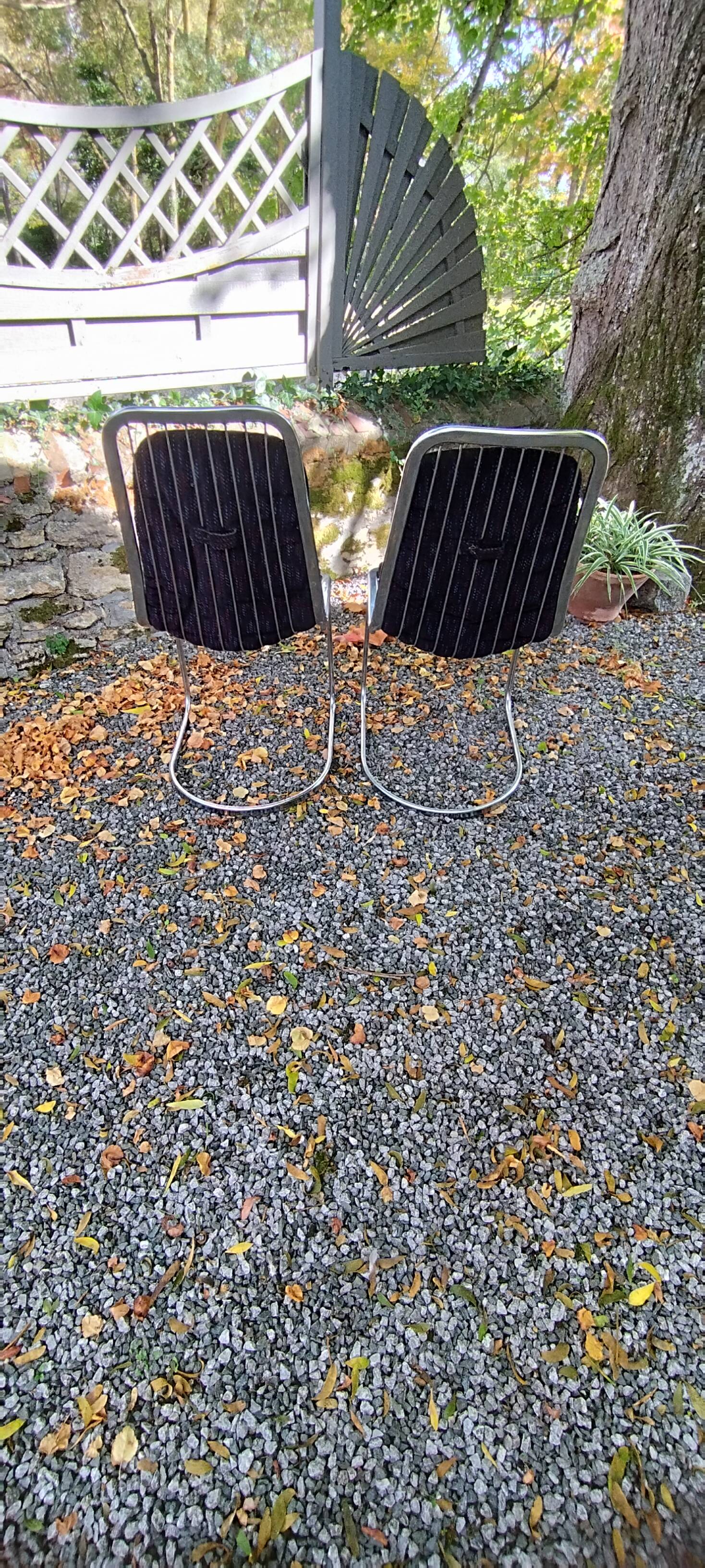 Paire de chaises gastone rinaldi. 70/80