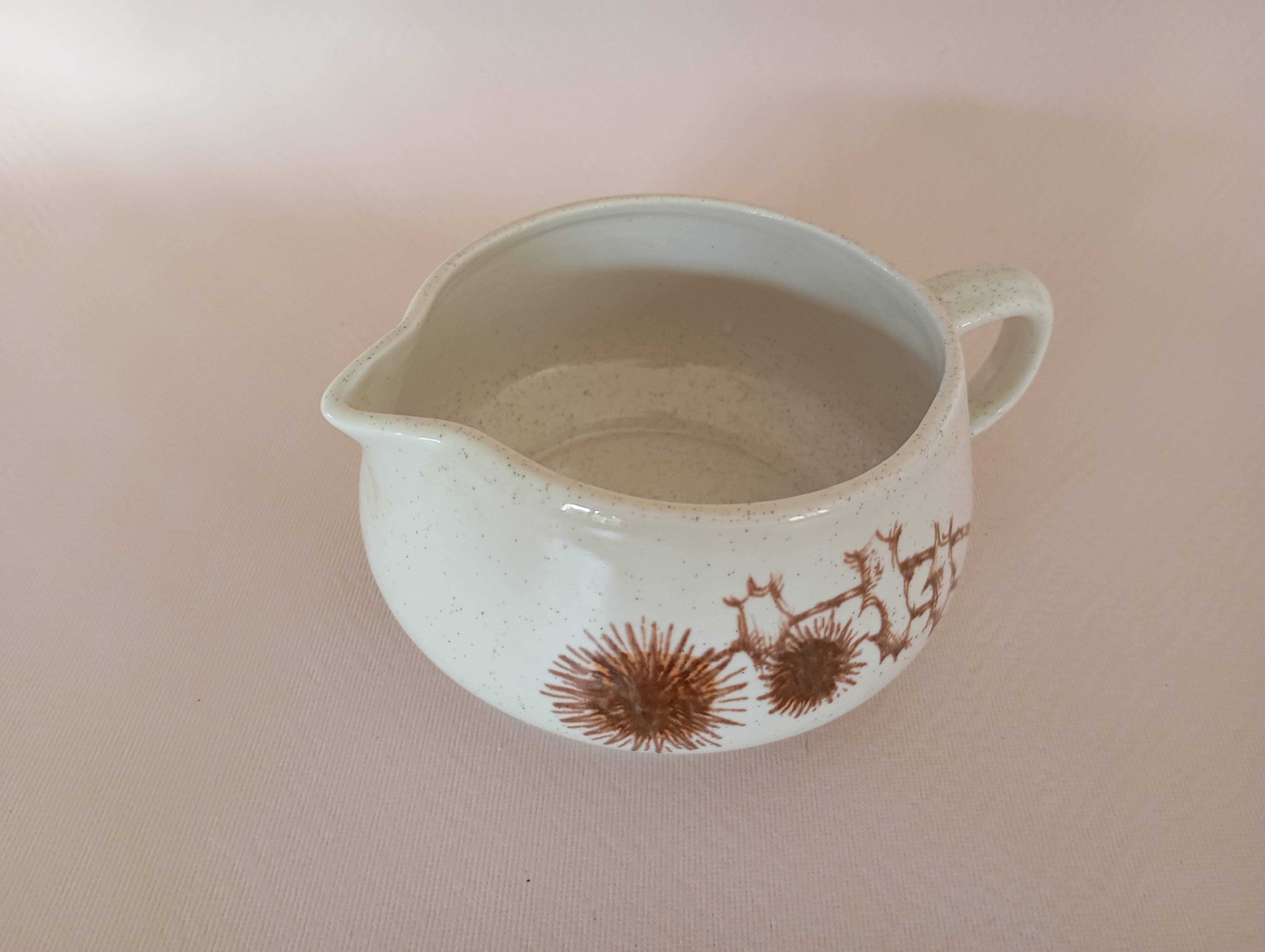 Pot à lait Sarreguemines "Chardons"