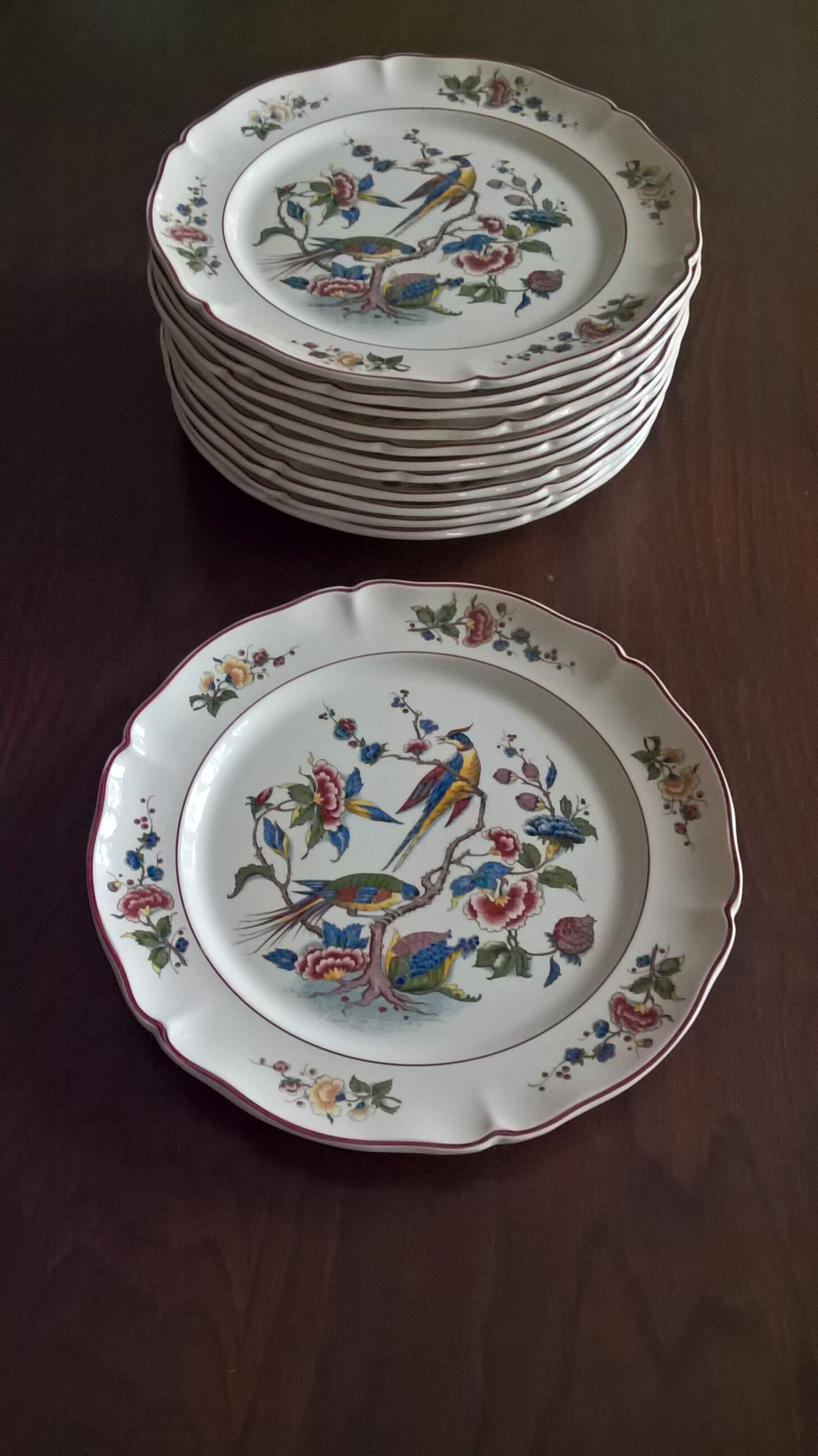 Set of 12 plates Villeroy & Boch Phoenix red