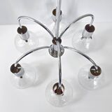 Vintage 1970s 6-ball chandelier