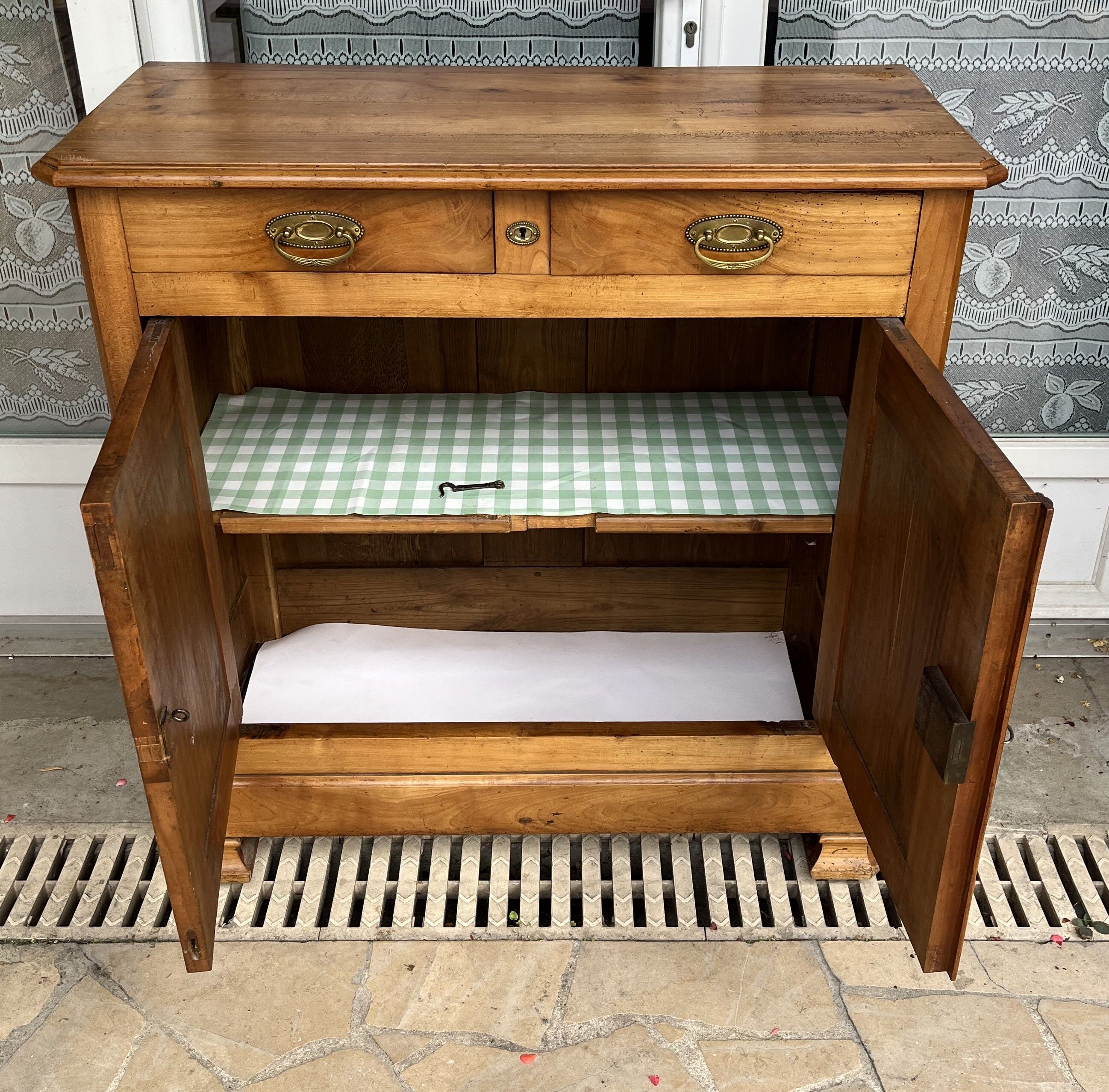 Antique sideboard two doors and two drawers