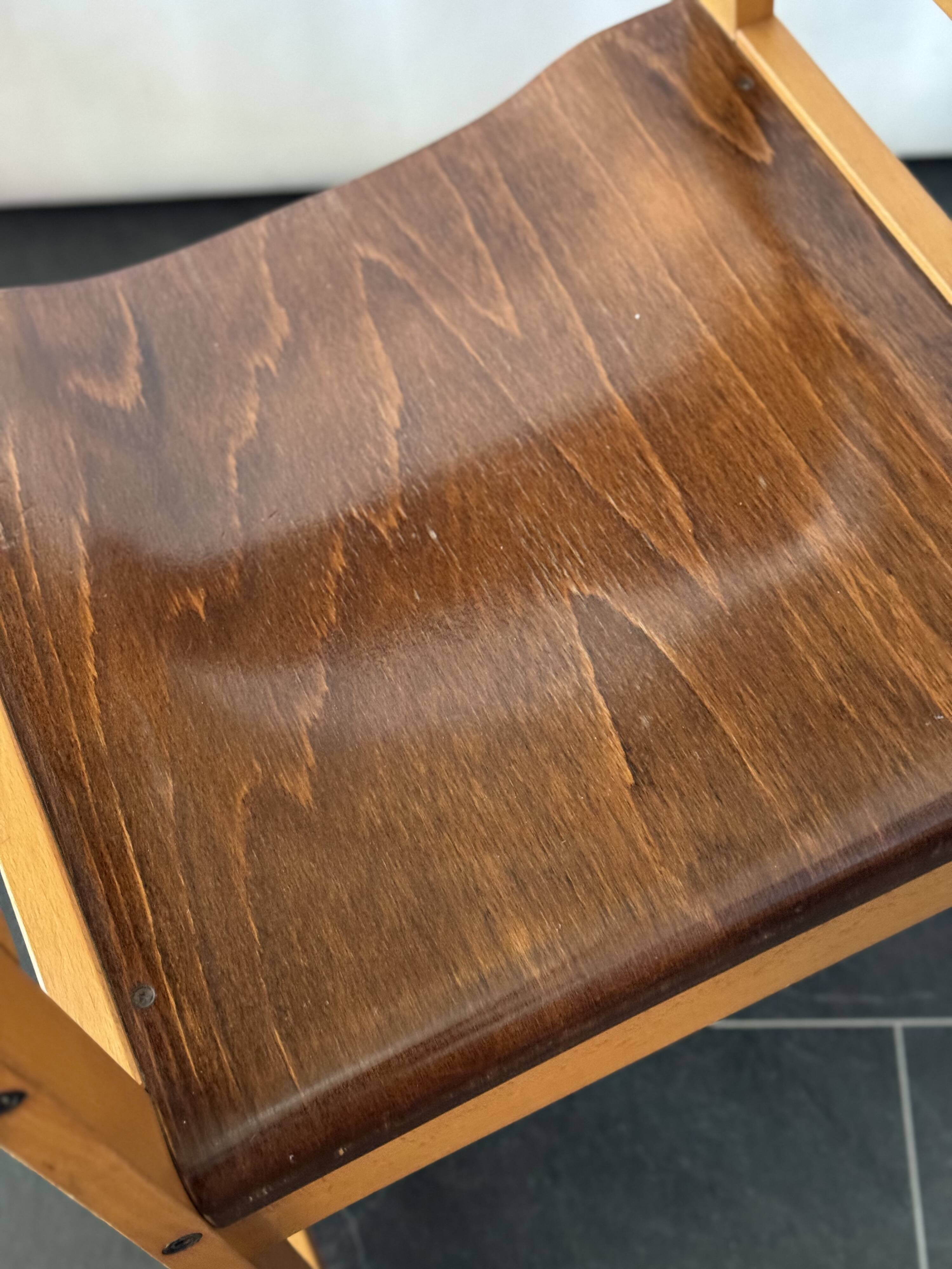 Chaise vintage en bois courbé Schell