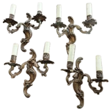 4 Appliques en bronze