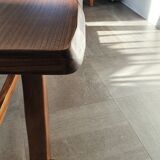 Brutalist elm farm table 60s