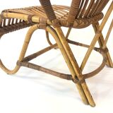 Van Rohe Noordwolde rattan chair, 1960