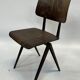 Lot de 4 chaises d’école vintage Galvanitas S16 Pays-Bas