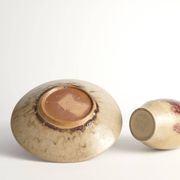 Unique Oxblood Glazed Stoneware Pieces, By Henning Nilsson, Set of 3