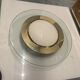 Glass brass flushmount
