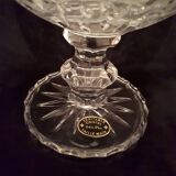 Crystal carafe on foot, vintage