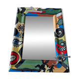Mirror. Signed R. Bonet. Crocodile theme.