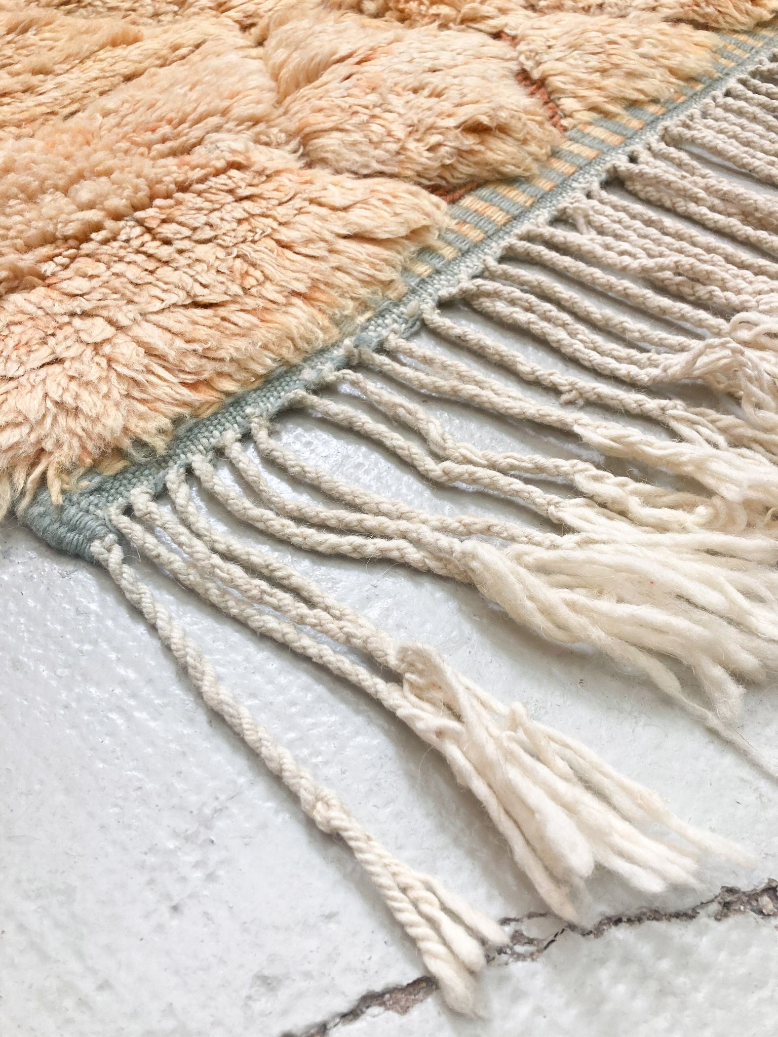 Tapis berbère marocain contemporain M'rirt 2,60x1,65m