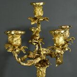 Bronze Candelabra, after J-A. Meissonnier, Rococo style, Napoleonic era