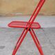 Metal folding chair by Talin editions, years 70