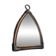 Miroir  Vintage en Bambou Rotin années 1970