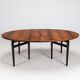Arne Vodder oval dining table model 212 in rosewood Sibast Denmark 1960