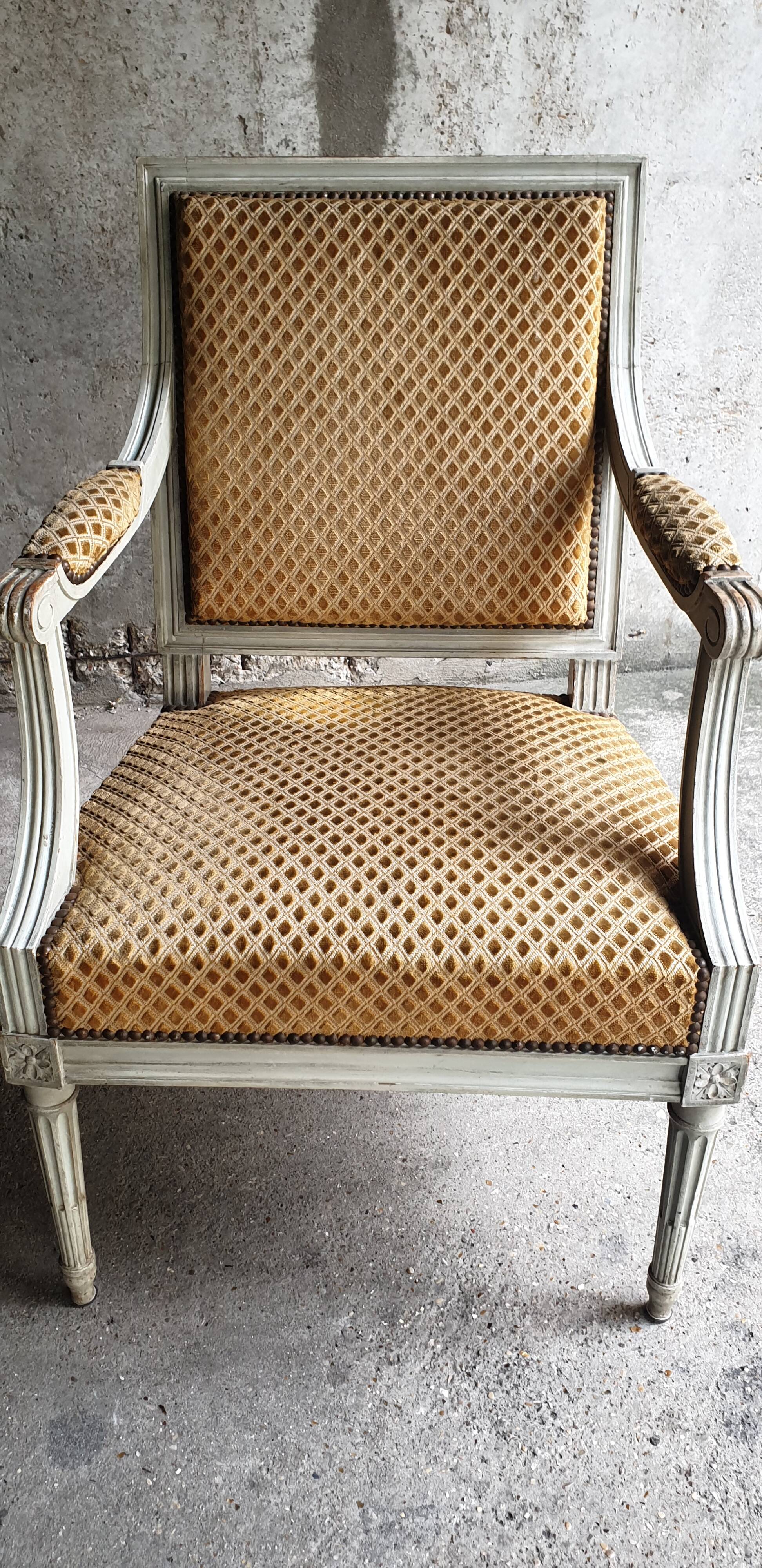 Louis xvi armchair 19th century