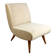Vintage Loft armchair from the 70s beige champagne velvet