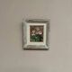 Mid-Century Oil on Panel “Flowers” by Unknown Artist, Vintage & Framed 20 × 23cm