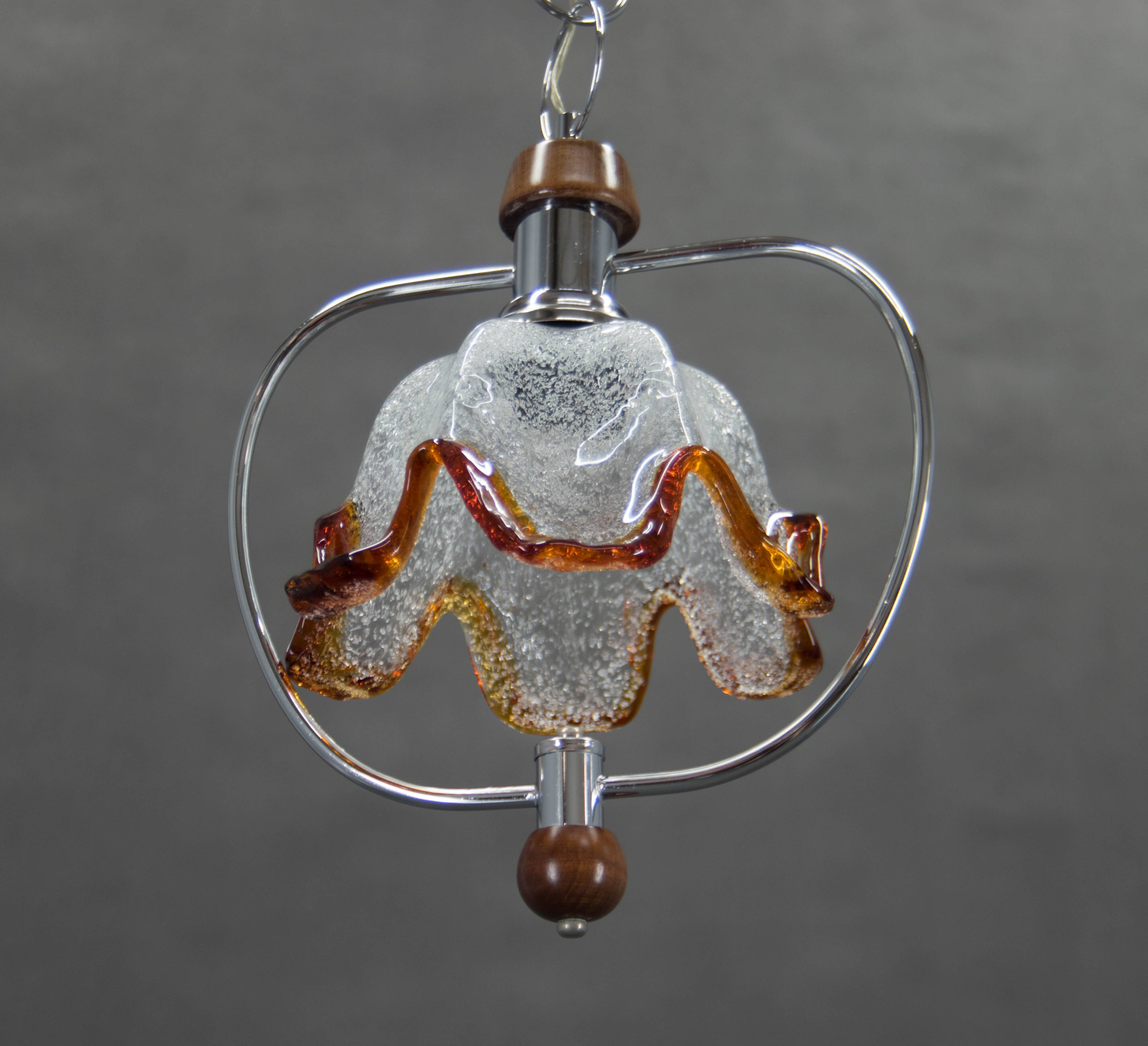Murano Glass Pendant, Italy, 1980s