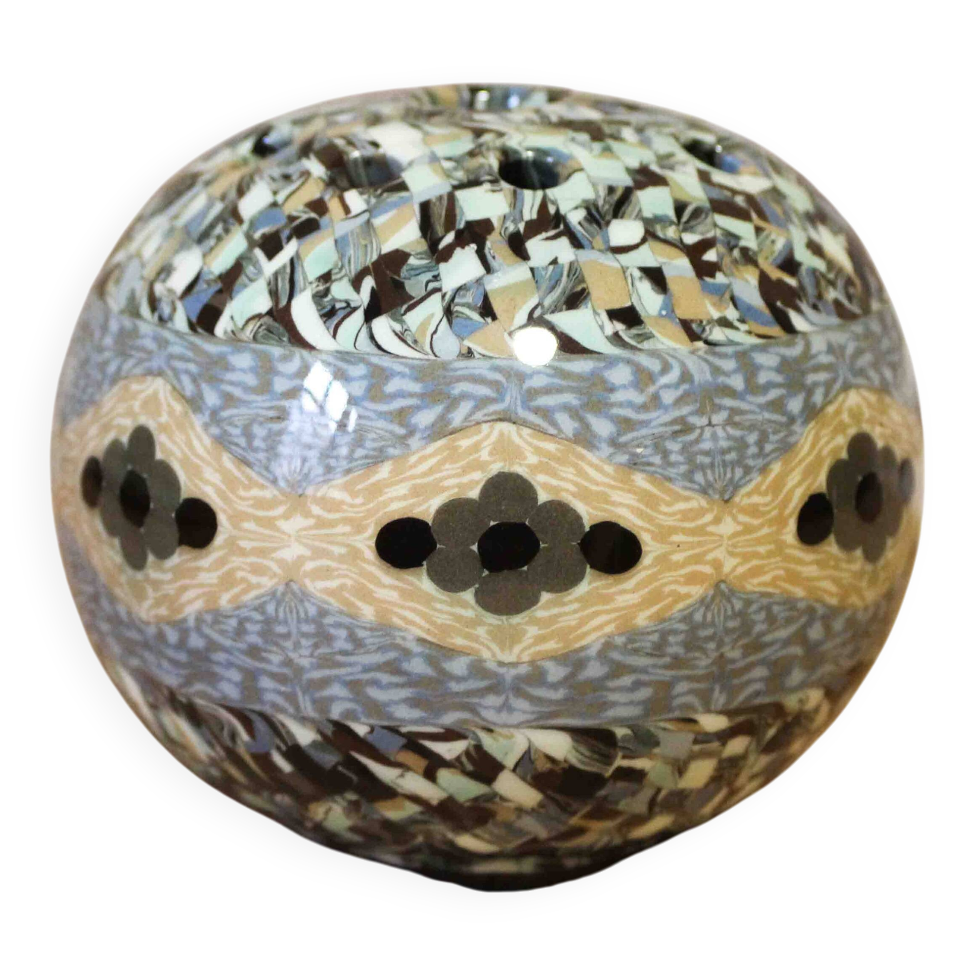 Ceramic flower holder by Jean Gerbino Vallauris