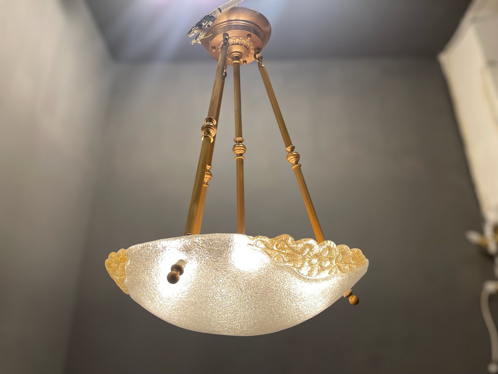 Murano glass light pendant, 1970s