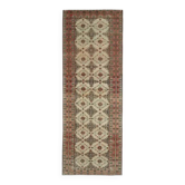 Couloir vintage turc noué à la main 118x330