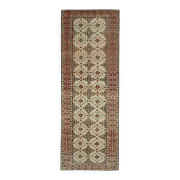 Couloir vintage turc noué à la main 118x330