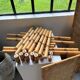 Large rattan shelf 1960