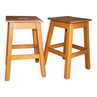 2 solid stools 1950 450mm