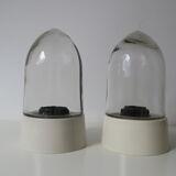 2 lamps, wall lamp or table lamp, ball shape, 50s