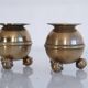 Pair of Scandinavian brass candlesticks