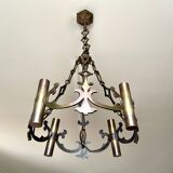 Neo-Gothic chandelier with 4 lights