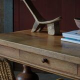 Baroque writing desk from the 1920s in solid oak, by a Danish cabinetmaker.