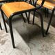 8 chaises mulcca école vintage