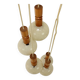 1970s Cascade Chandelier with Plastic Shades, Czechoslovakia