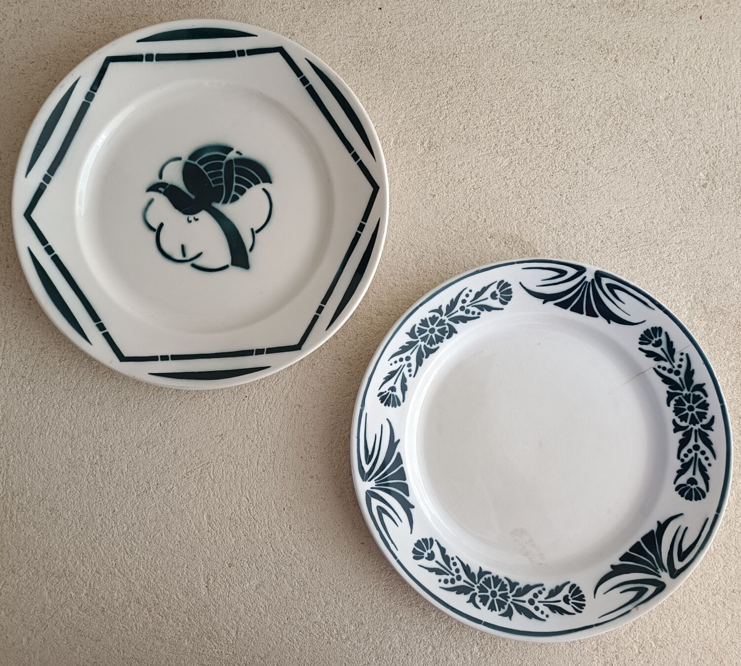 2 plates iron earth Badonviller