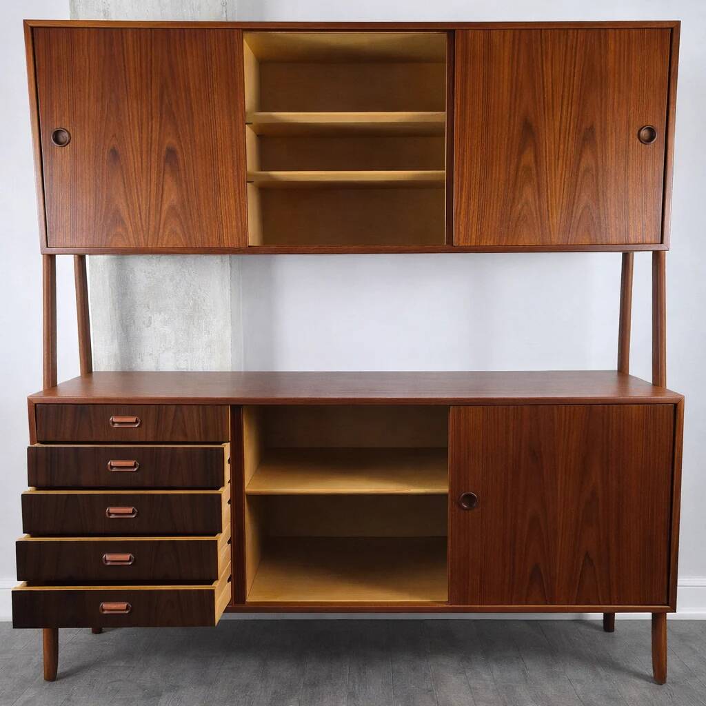 Double enfilade Model 3 in teak by Gunni Omann for Oman Junn Møbelfabrik, Denmark, 1960
