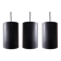 Set of 3 black cylinder pendant lamps, by Eila & John Meiling for Louis Poulsen, Denmark 1967