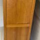 Vintage wardrobe with compass feet, sliding doors