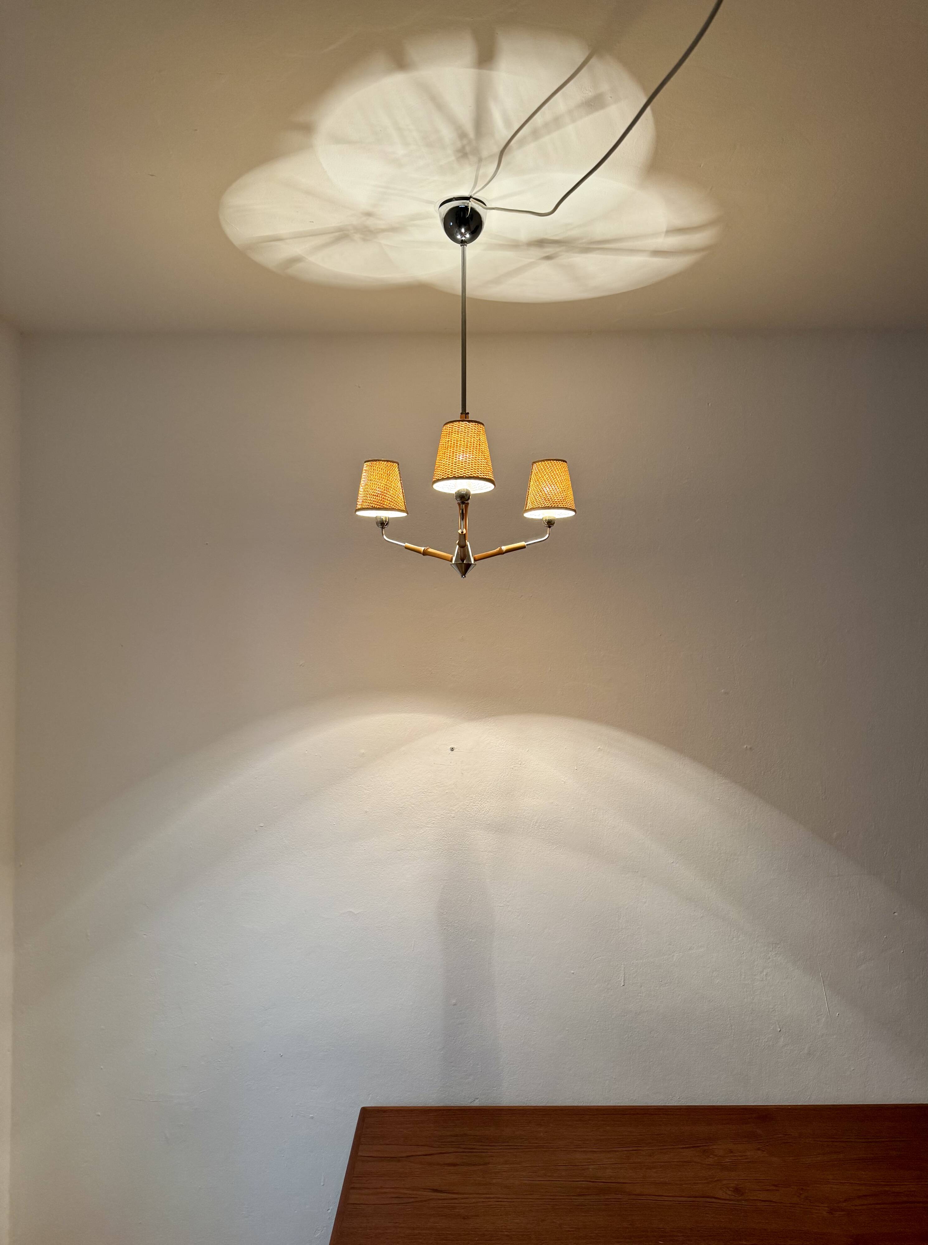 Bamboo Chandelier by Rupert Nikoll