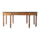 Victorian dining table, around 1840, solid oak, extendable