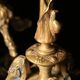 Pair of tripod candlesticks by Paul-Auguste Gagné (19th century)